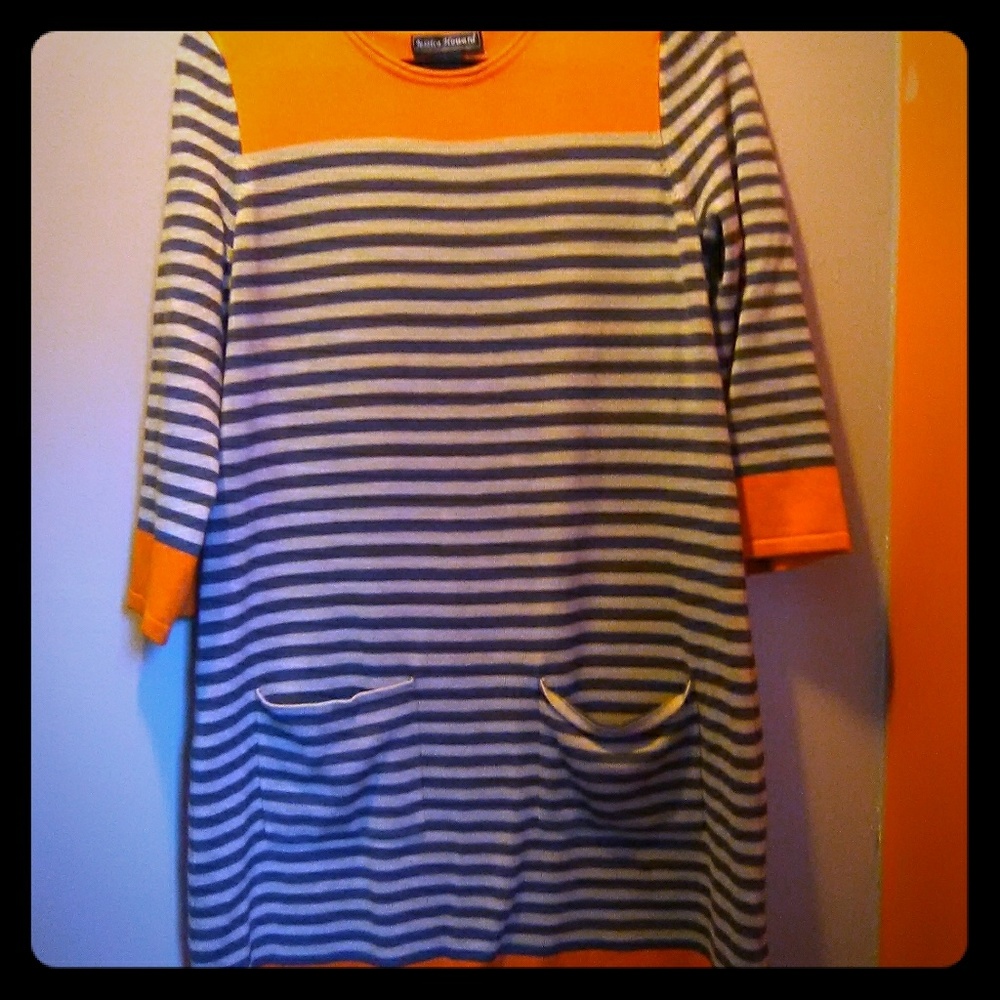 A sweater dress